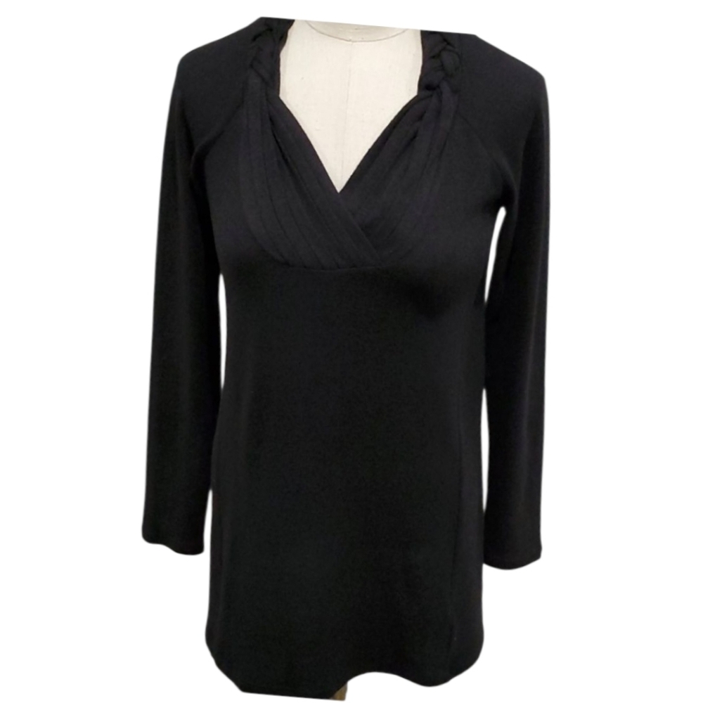One September Pullover Black Tunic Sweater XS